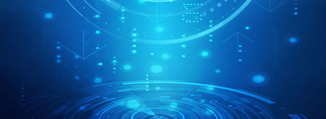 电子科技 蓝色简约，智慧未来